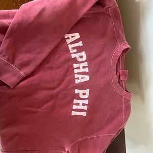 Comfort colors alpha phi crewneck